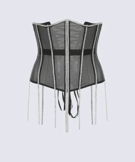 fringe black cape waisttraine.com