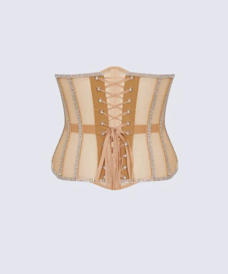 underbust fancy cape corset waisttraine.com