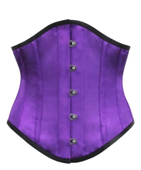 Purple Satin Waspie Underbust