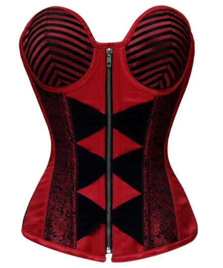 Burgundy Overbust Cuping Corset