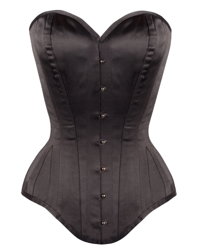 Satin Waist Training Overbust Corset waisttraine.com