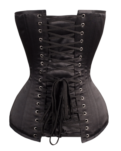 Satin Waist Training Overbust Corset waisttraine.com
