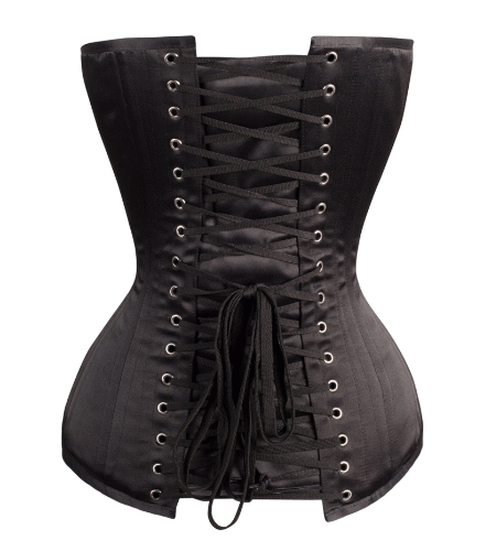 Satin Waist Training Overbust Corset waisttraine.com