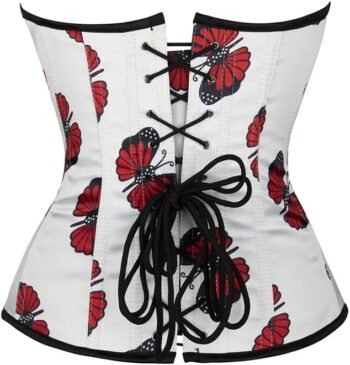 White Satin Corset Top waisttraine.com