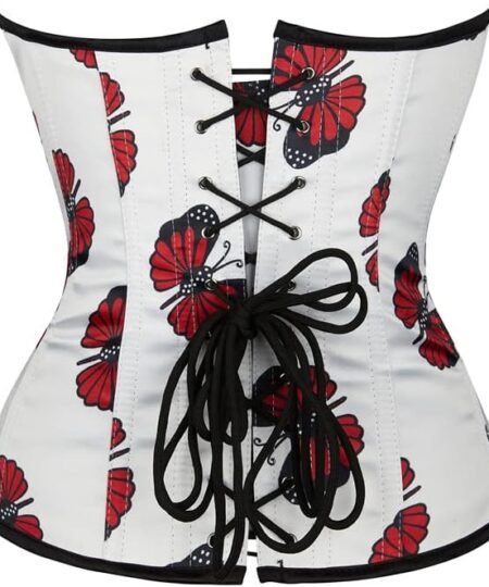 White Satin Corset Top waisttraine.com