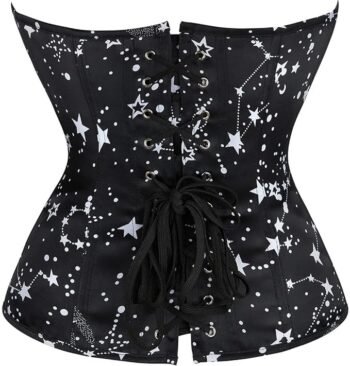 Black Satin Corset Top waisttraine.com