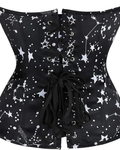 Black Satin Corset Top waisttraine.com