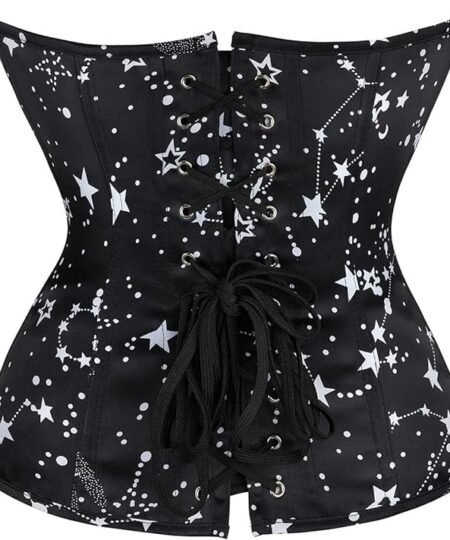 Black Satin Corset Top waisttraine.com