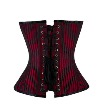 Red Brocade Corset waisttraine.com