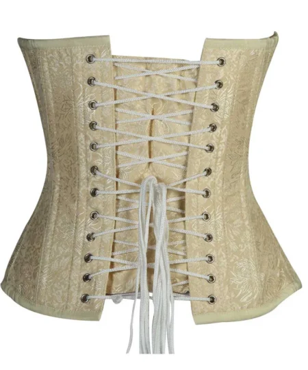 Brocade Corset Zipper Front waisttraine.com