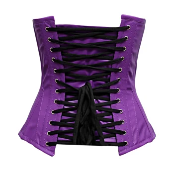 Light Purple Corset Leather Waist Cincher waisttraine.com