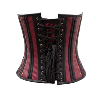 Steampunk Overbust Leather Corset waisttraine.com