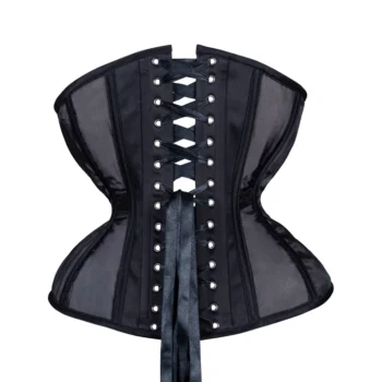 Black Mesh Cupless Corset waisttraine.com