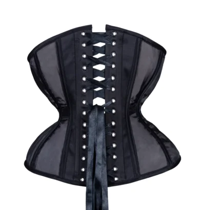 Black Mesh Cupless Corset waisttraine.com