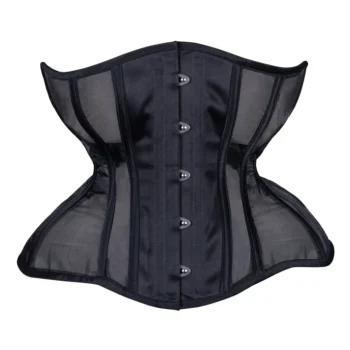 Black Mesh Cupless Corset waisttraine.com