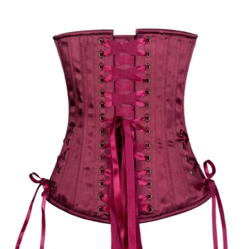 Plum and Gold Brocade Overbust waisttraine.com