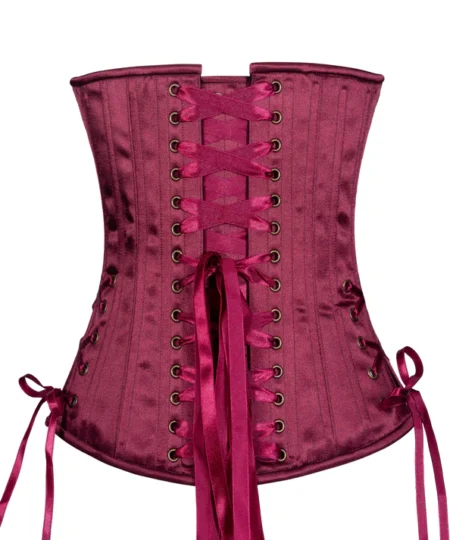 Plum and Gold Brocade Overbust waisttraine.com