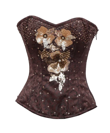 Overbust Corset Sequin waisttraine.com