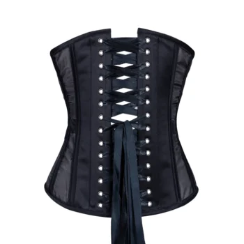 Black Mesh Corset, Slim Silhouette waisttraine.com