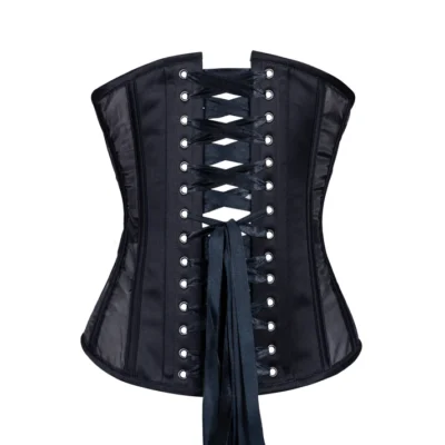 Black Mesh Corset, Slim Silhouette waisttraine.com