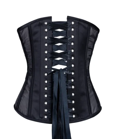 Black Mesh Corset, Slim Silhouette waisttraine.com