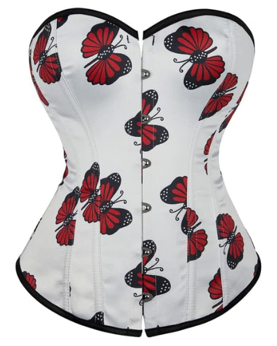 White Satin Corset Top waisttraine.com