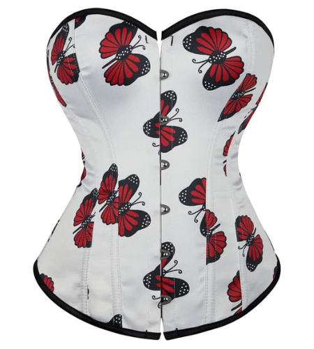 White Satin Corset Top waisttraine.com