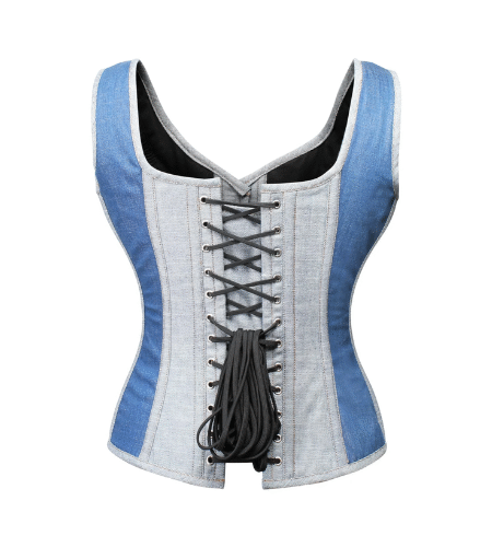 denim waistcoat corset