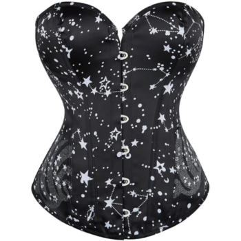 Black Satin Corset Top waisttraine.com