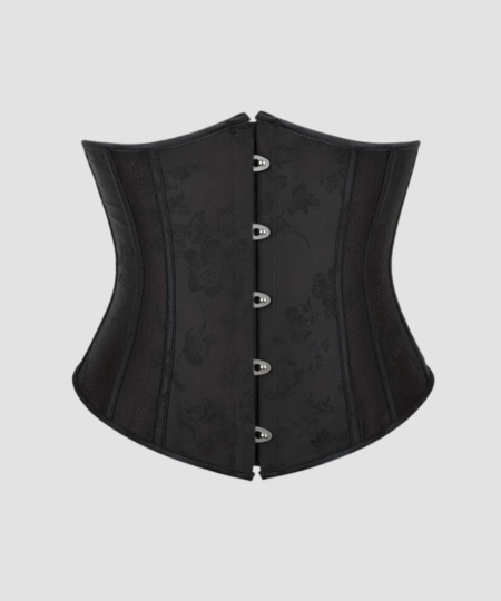 Steel Boned Satin Corset Waist Trainer Cincher waisttraine.com