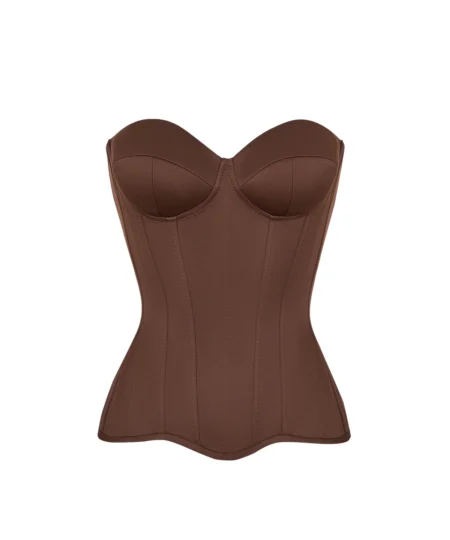 Cupped Satin Corset Top waisttraine.com