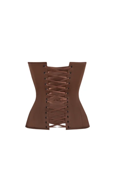 Cupped Satin Corset Top waisttraine.com