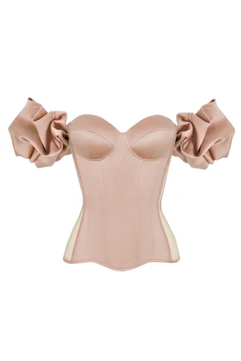Sleeved Satin Corset waisttraine.com