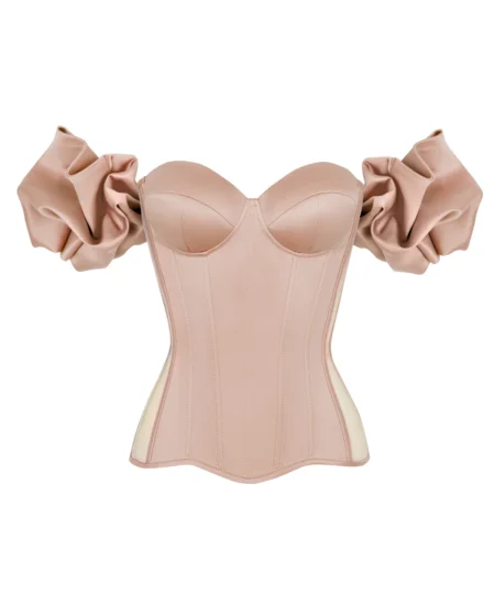 Sleeved Satin Corset waisttraine.com