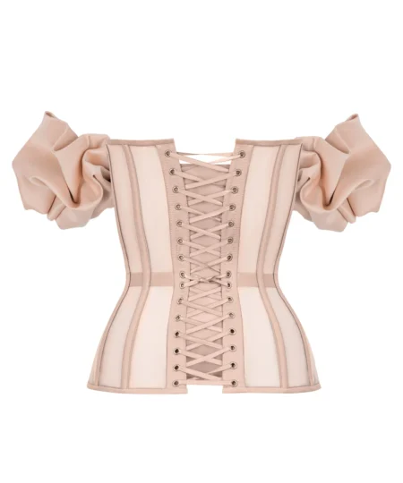 Sleeved Satin Corset waisttraine.com