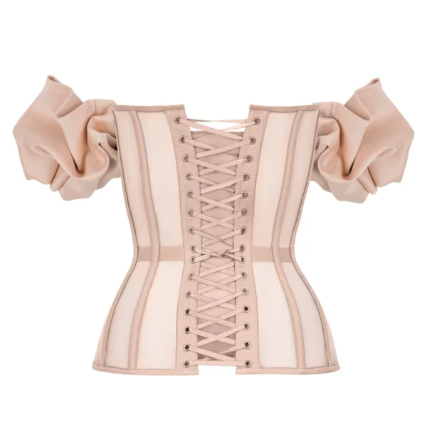 Sleeved Satin Corset waisttraine.com