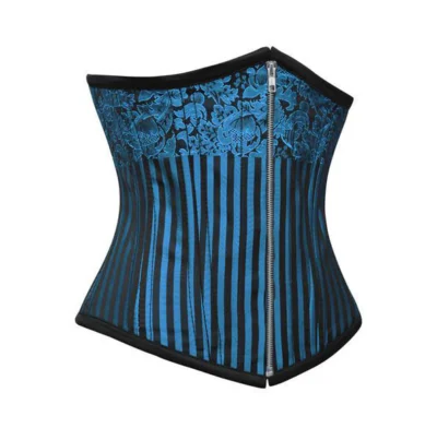 Zipper Front Underbust Corset waisttraine.com