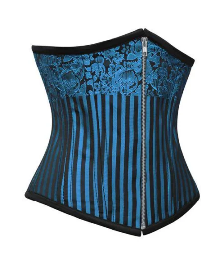 Zipper Front Underbust Corset waisttraine.com