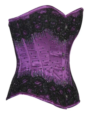 Purple Sequin Corset waisttraine.com