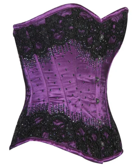 Purple Sequin Corset waisttraine.com