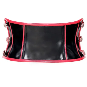 Leather Waist Cincher In Multi Panels waisttraine.com