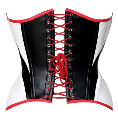 Leather Front Zipper Corset waisttraine.com