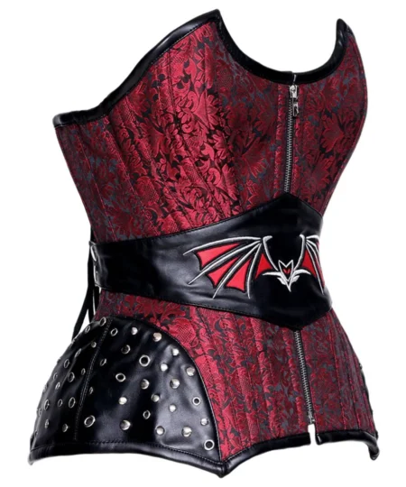 Brocade Steel Boned Overbust Corset waisttraine.com