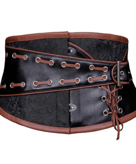Steampunk Leather Waist Cincher Corset Belt waisttraine.com