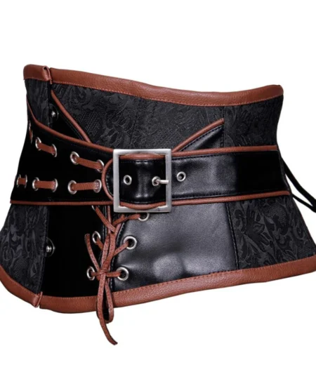 Steampunk Leather Waist Cincher Corset Belt waisttraine.com