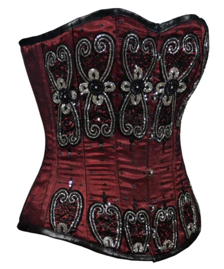 Couture Steel Boned Corset Sequin waisttraine.com