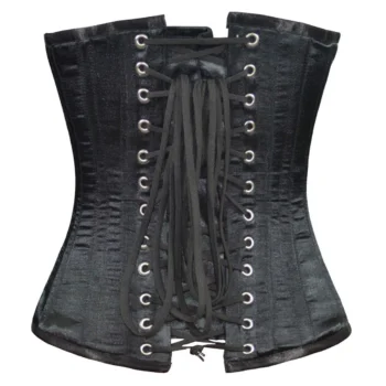 Black Red Sequin Corset waisttraine.com