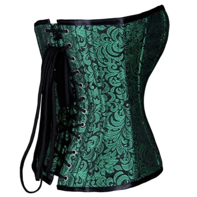 Brocade Strapless Overbust Corset waisttraine.com