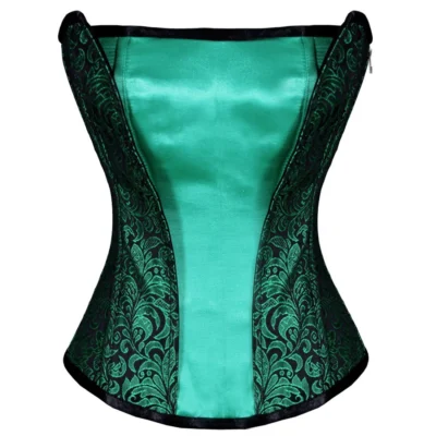 Brocade Strapless Overbust Corset waisttraine.com