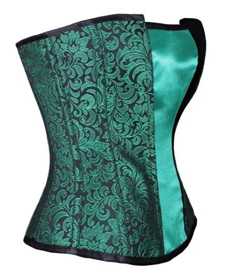Brocade Strapless Overbust Corset waisttraine.com